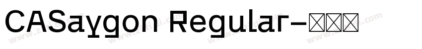 CASaygon Regular字体转换